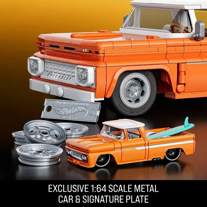 Коллекционная машинка-конструктор Hot Wheels Mattel Brick Shop Elite Chevy (JFT20) - фото 6