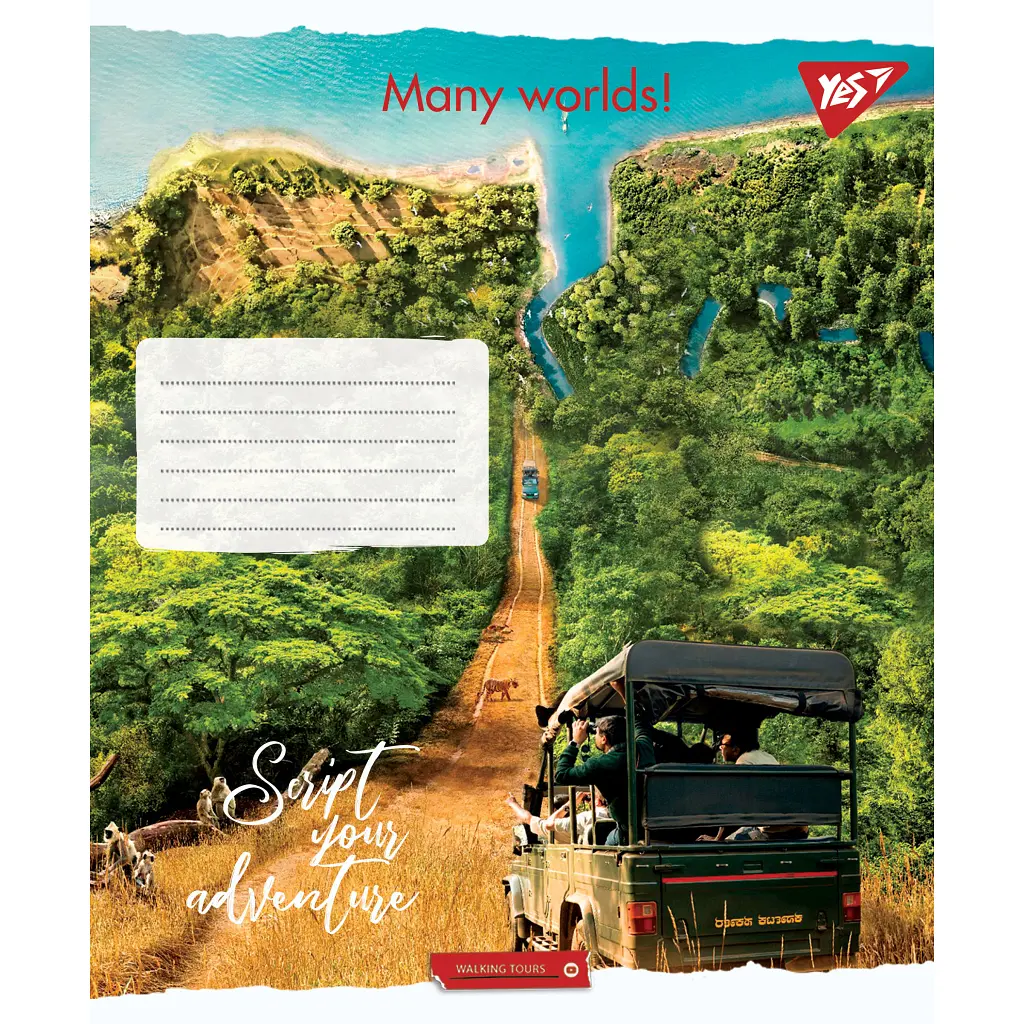 Зошит Yes А5 Many worlds! 96 аркушів, лінія (766508), в асортименті - фото 2