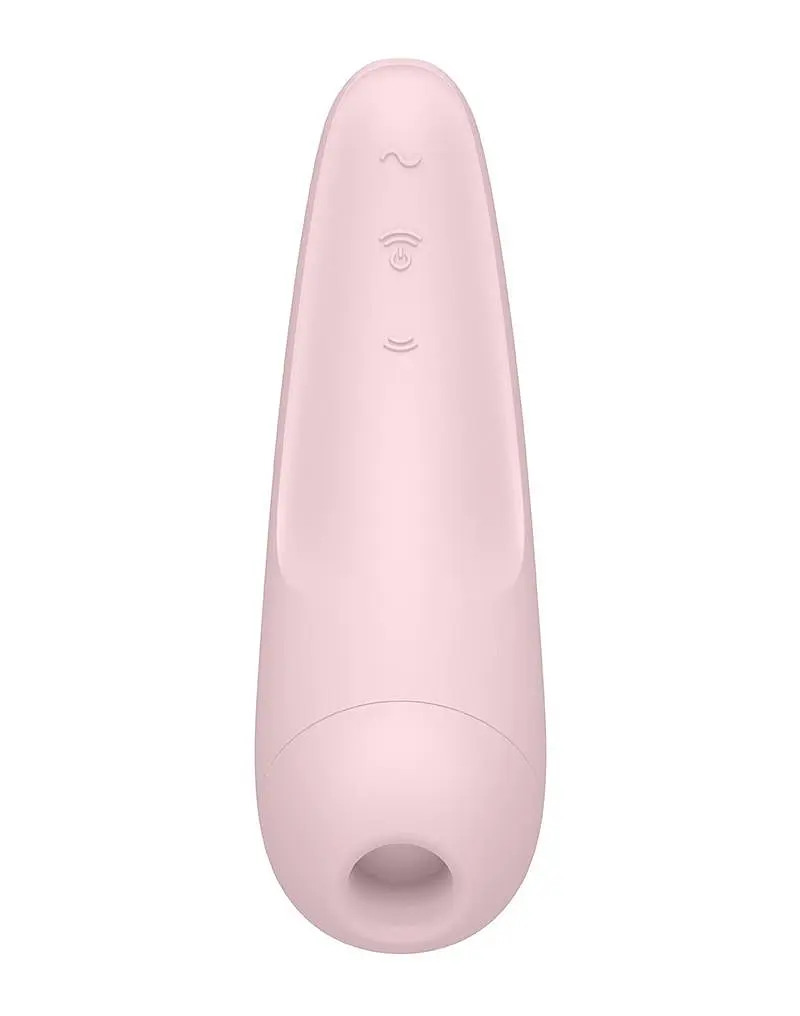 Вакуумный стимулятор клитора с вибрацией Satisfyer Curvy 2+ розовый - фото 5