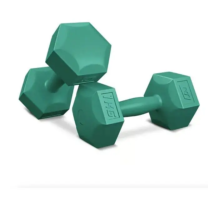 Гантели для фитнеса композитные Hop-Sport HS-C010DS 2х1 кг бирюзовый - фото 3