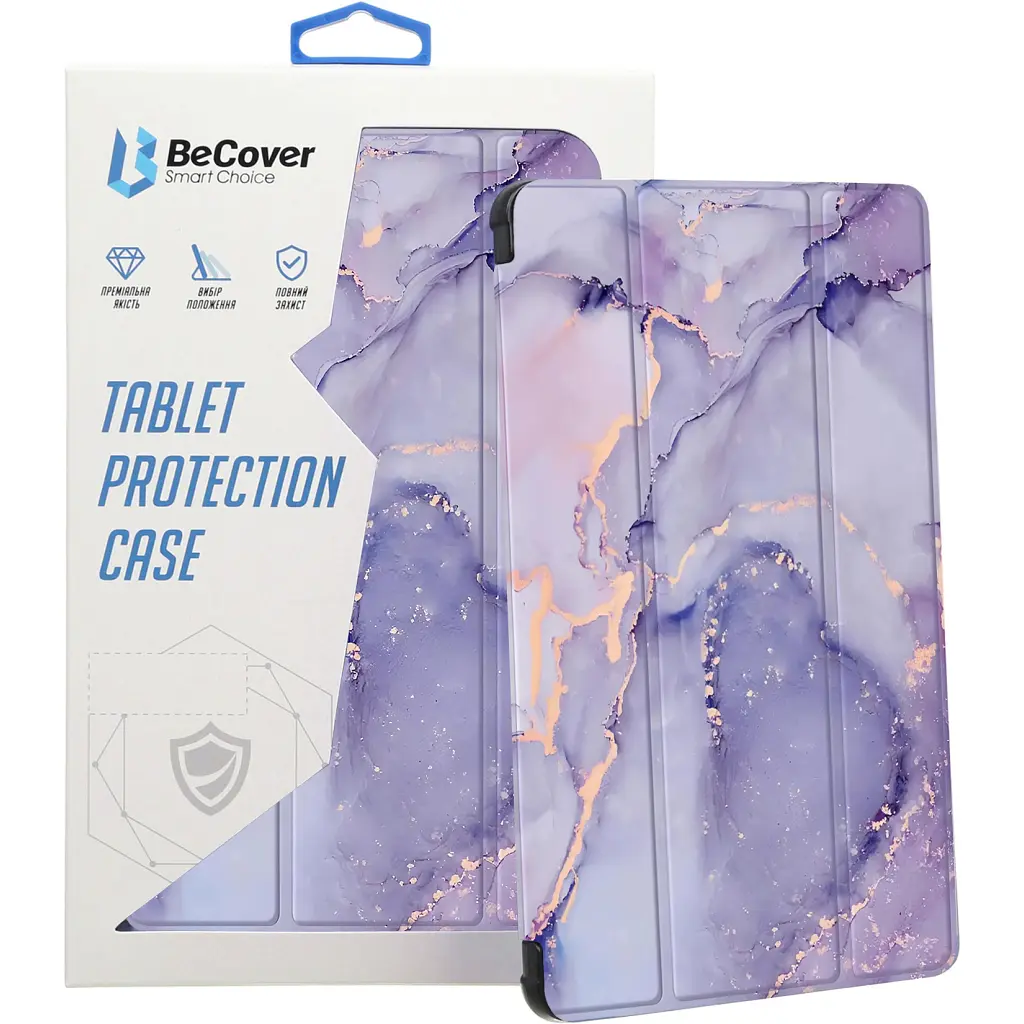 Чохол до планшета BeCover Soft Edge TPU Xiaomi Redmi Pad SE 8.7" Purple Marble (712577) - фото 7
