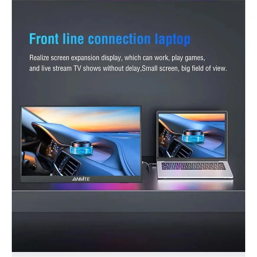 Портативный монитор Anmite A160W03 16" IPS Full HD Black [139540] - фото 3