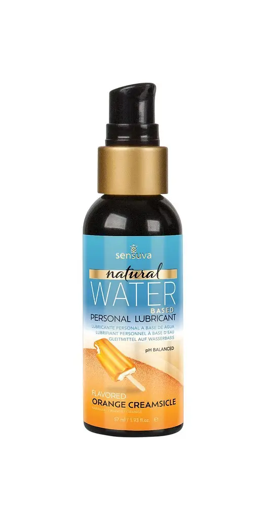 Лубрикант Sensuva Natural Water Based Orange Creamsicle - на водній основі, 57 мл (апельсиновий крем)