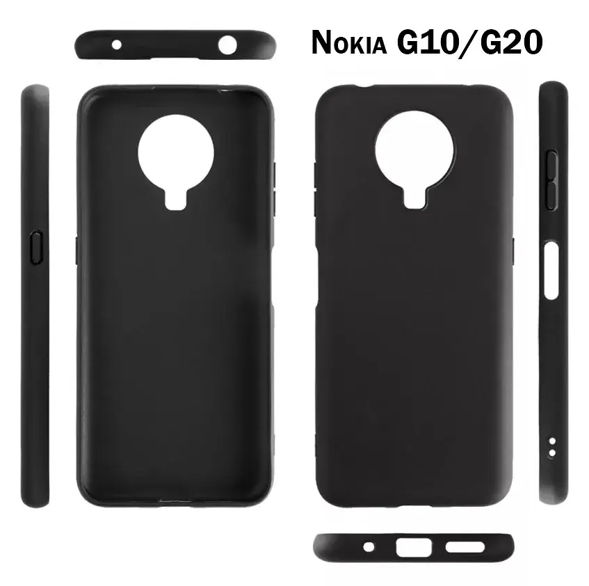 Силиконовый чехол BeCover для Nokia G10/G20 Black (706931) - фото 2