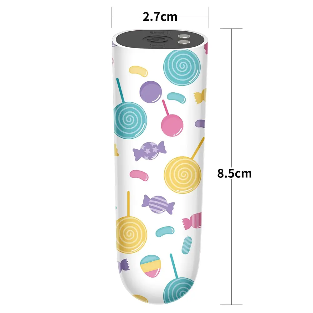 Вібратор для клітора Lovetoy Lollipop Massager 8.5 см мульти - фото 7