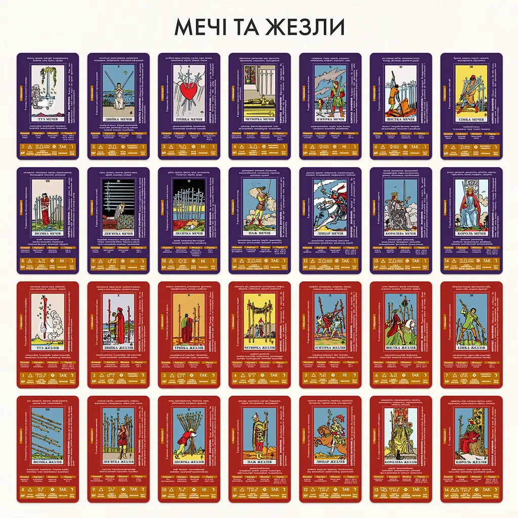 Карти Таро «Навчальні Таро Райдера — Уейта» - фото 9