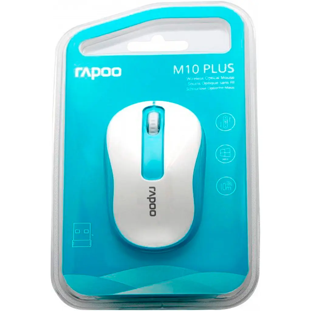 Мышь Rapoo M10 Plus Blue (6940056173010) [113041] - фото 4