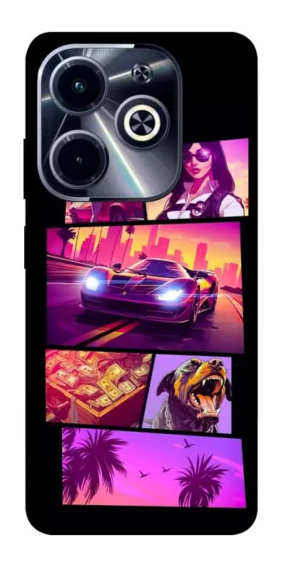 TPU чохол Demsky GTA vibes для Infinix Hot 40i