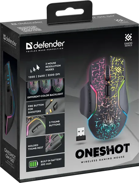 Мышь Defender Oneshot GM-067 (52067) - фото 8