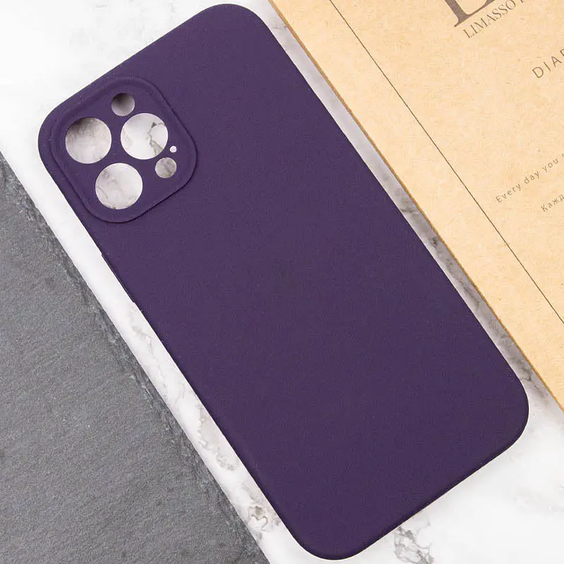Чохол Silk Full Camera Protective (AA) NO LOGO для Apple iPhone 12 Pro Max (6.7") Фіолетовий / Elderberry - фото 5