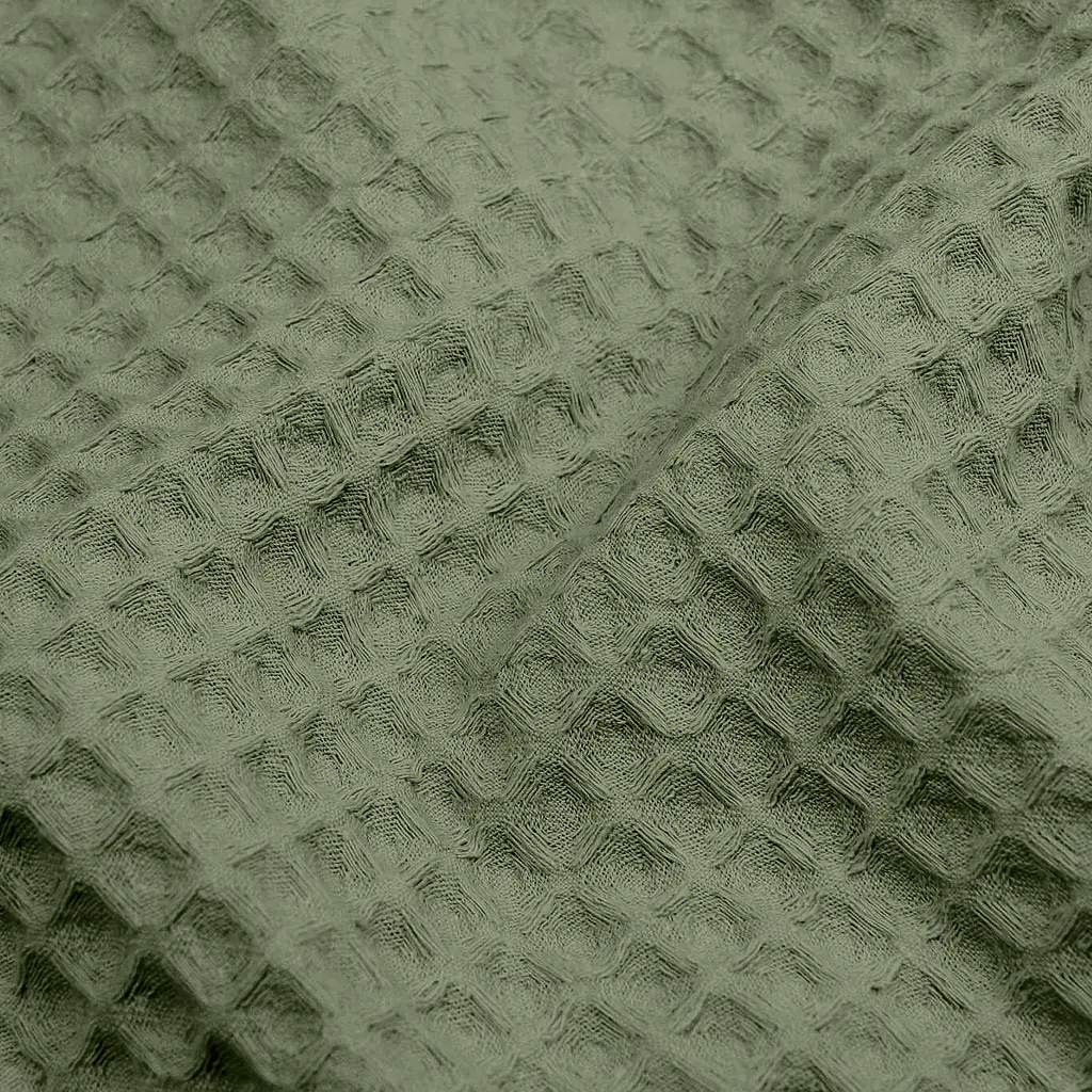 Плед покривало Cosas Olive Greek Waffle 230х240 см вафельне (Blanket_53Olive_GreekWaffle_230x240) - фото 4