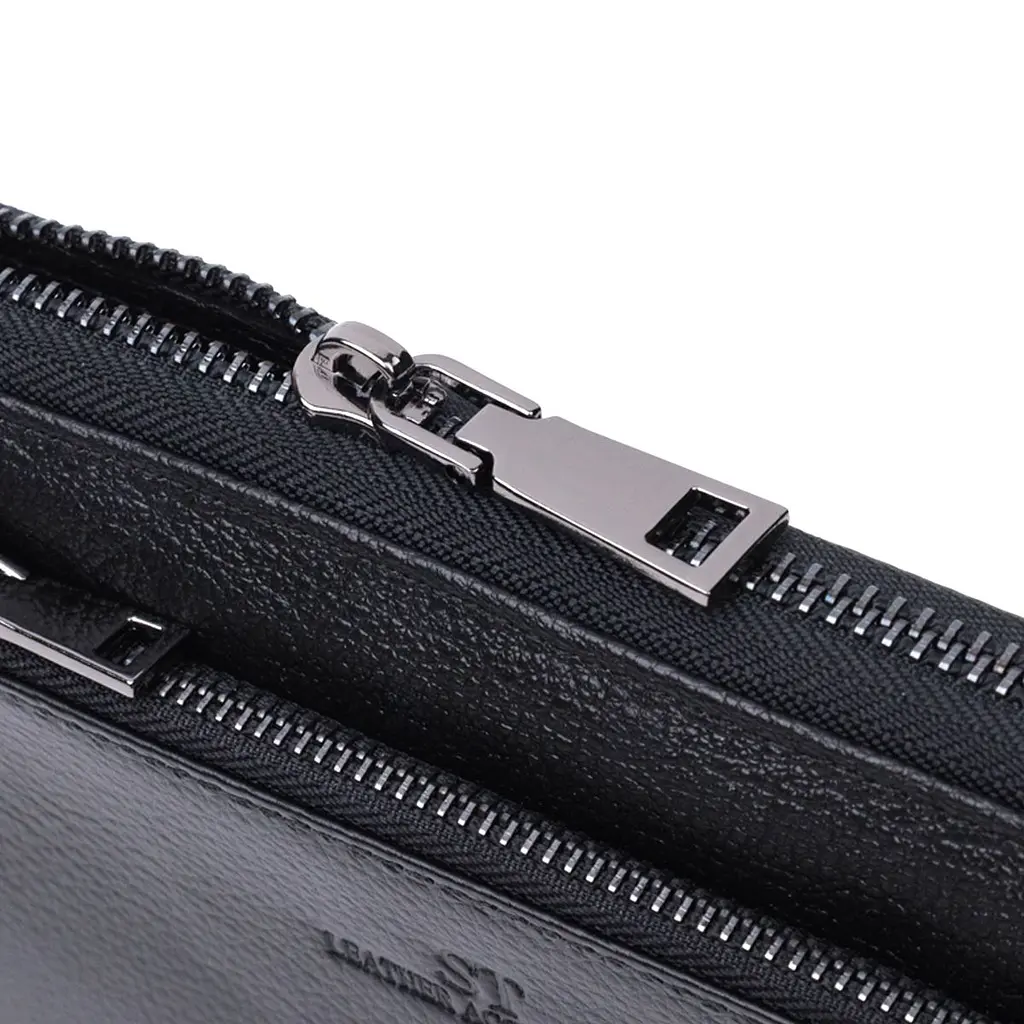 Зручний клатч для чоловіків із натуральної шкіри ST Leather 22681 чорний - фото 5