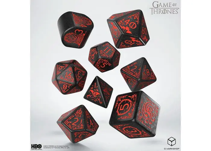Набір кубиків Game of Thrones. Targaryen Dice Set , 7 шт. (GOT/00190166/2025/3/A) - фото 2