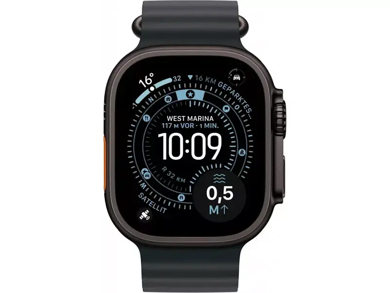 Смарт-годинник Apple Watch Ultra 3 GPS + Cellular 49mm Black Tit. Case w. Black Ocean Band (MF0J4) - фото 2