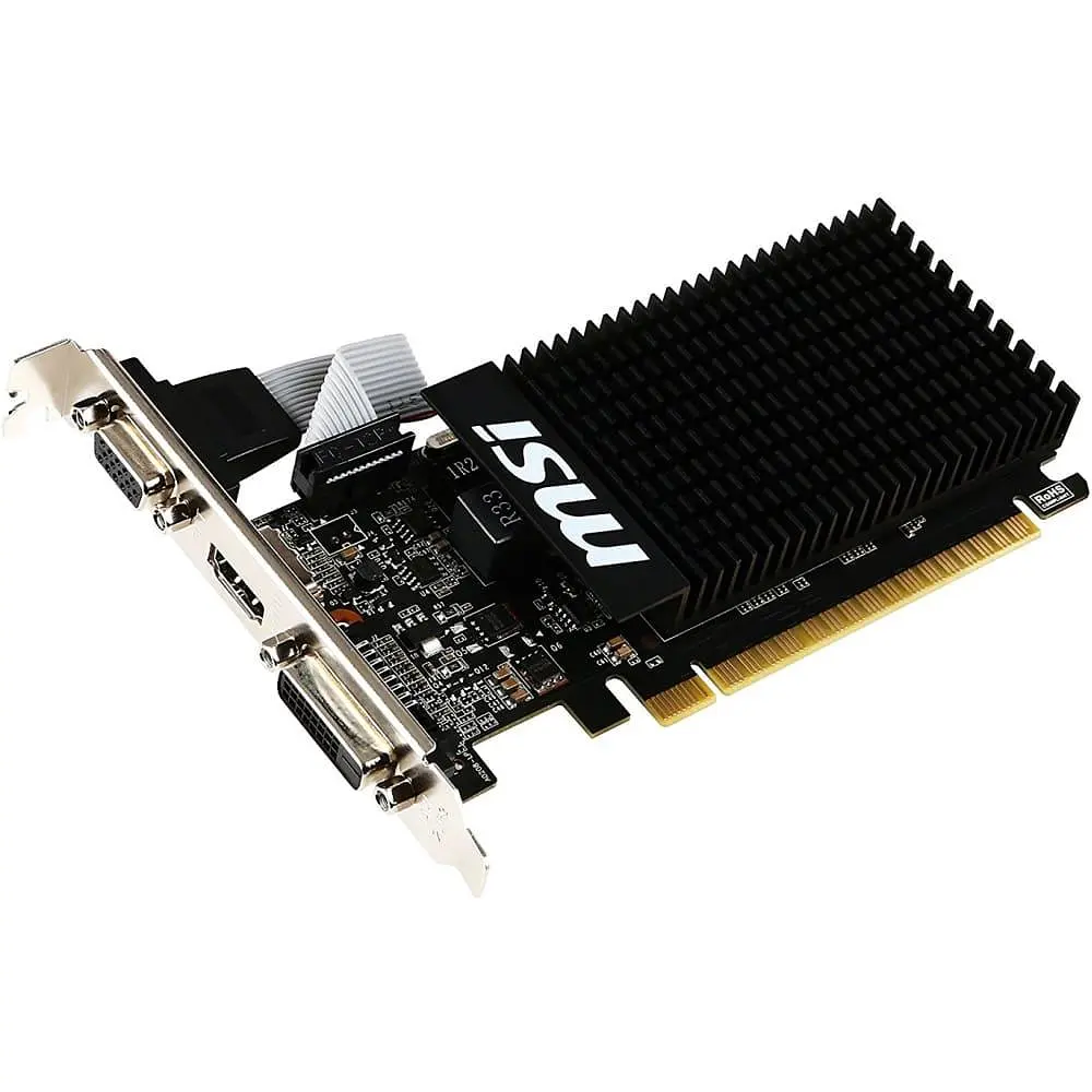 Видеокарта MSI GT 710 2Gb (GT 710 2GD3H LP) (GDDR3, 64 bit, PCI-E 2.0 x16) - фото 2