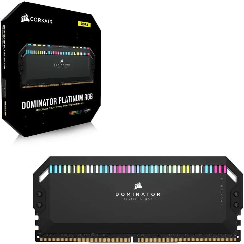 Модуль памяти Corsair DDR5 64GB (2x32) 6000MHz DOMINATOR PLATINUM RGB Black XMP 3.0 (CMT64GX5M2B6000C40) Б/у - фото 5