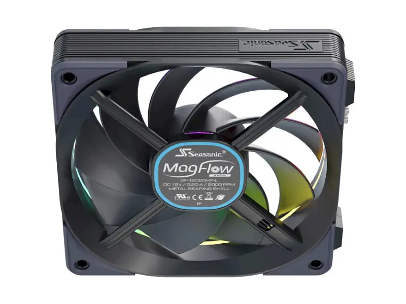 Корпусний вентилятор SeaSonic MagFlow 120 ARGB 3-pack (MAGFLOW-ARGB-3) - фото 4