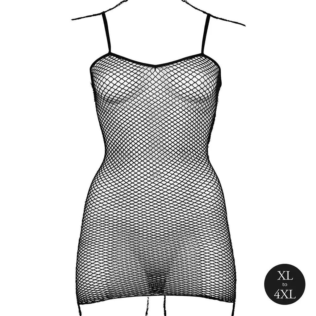 Міні-сукня Le Désir With Fishnet Structure, One Size (чорний) - фото 7