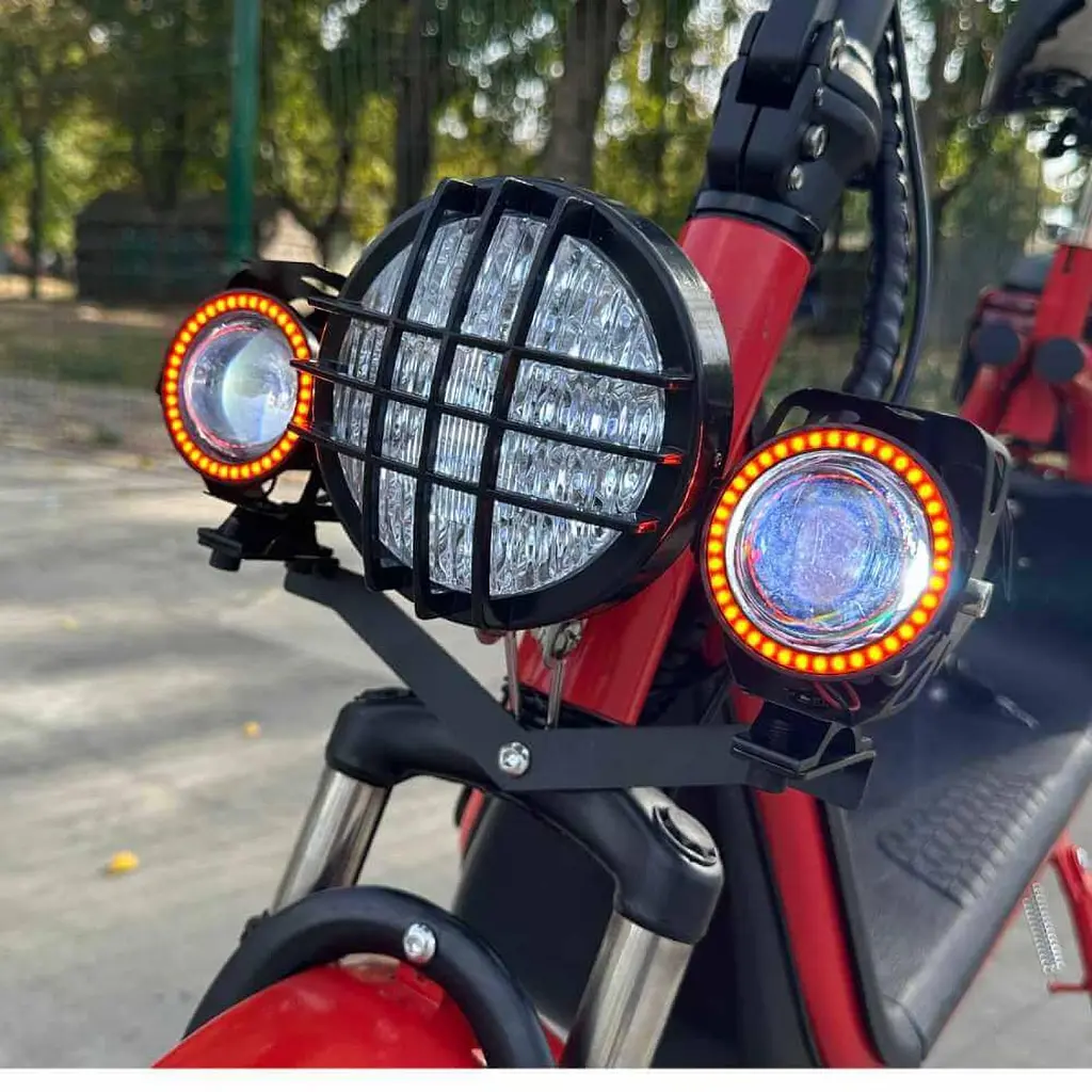 Електросамокат із сидінням 14 дюймів GIANT ZEN U12 MAX (800W, 48V, 15Ah) з кофром-багажником Червоний - фото 6