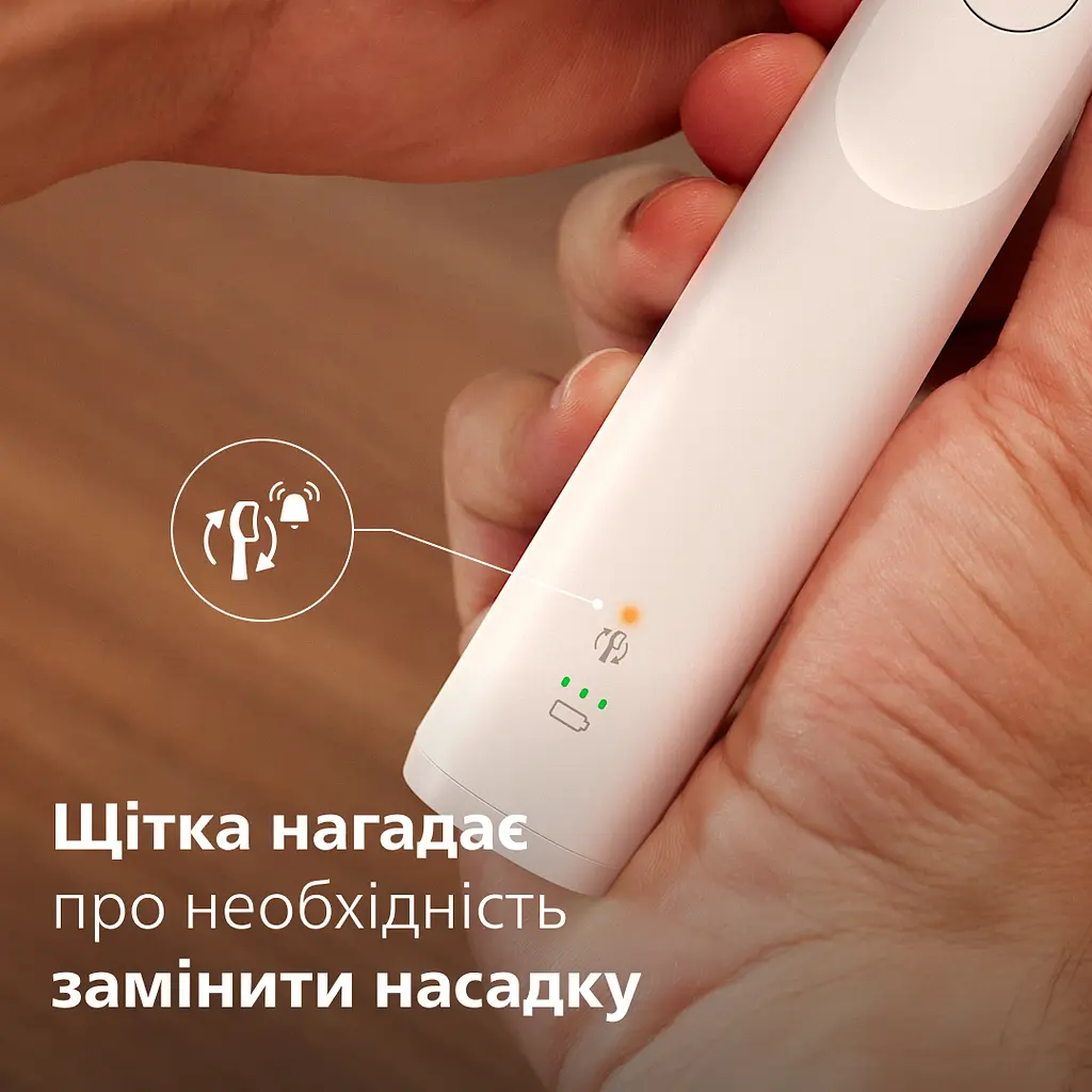 Електрична зубна щітка Philips Sonicare HX7108/01 серії 5300 біла - фото 10