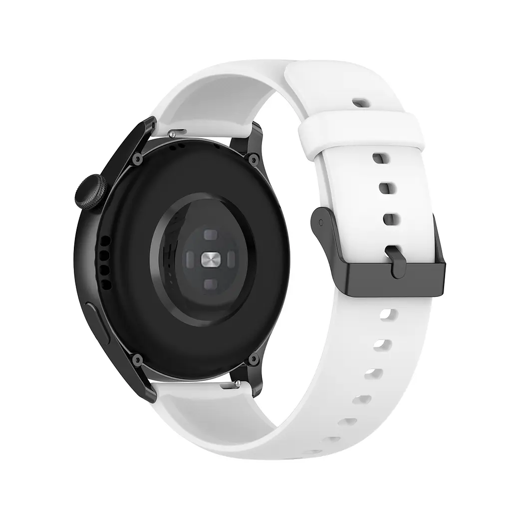 Ремінець силіконовий для смарт-годин BeWatch HW Huawei Watch 22 мм Білий (102HW01) - фото 5