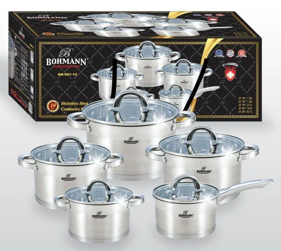 Набір посуду Bohmann BH 007-10 10 предметів - фото 5