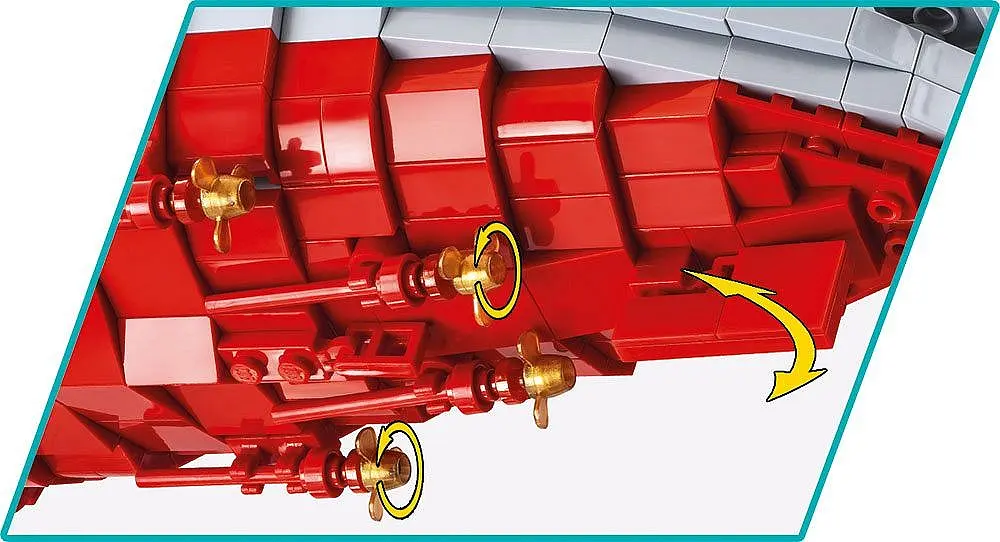 Конструктор Cobi Лінкор Ямато масштаб 1:300, 2665 деталей (COBI-4833) - фото 7