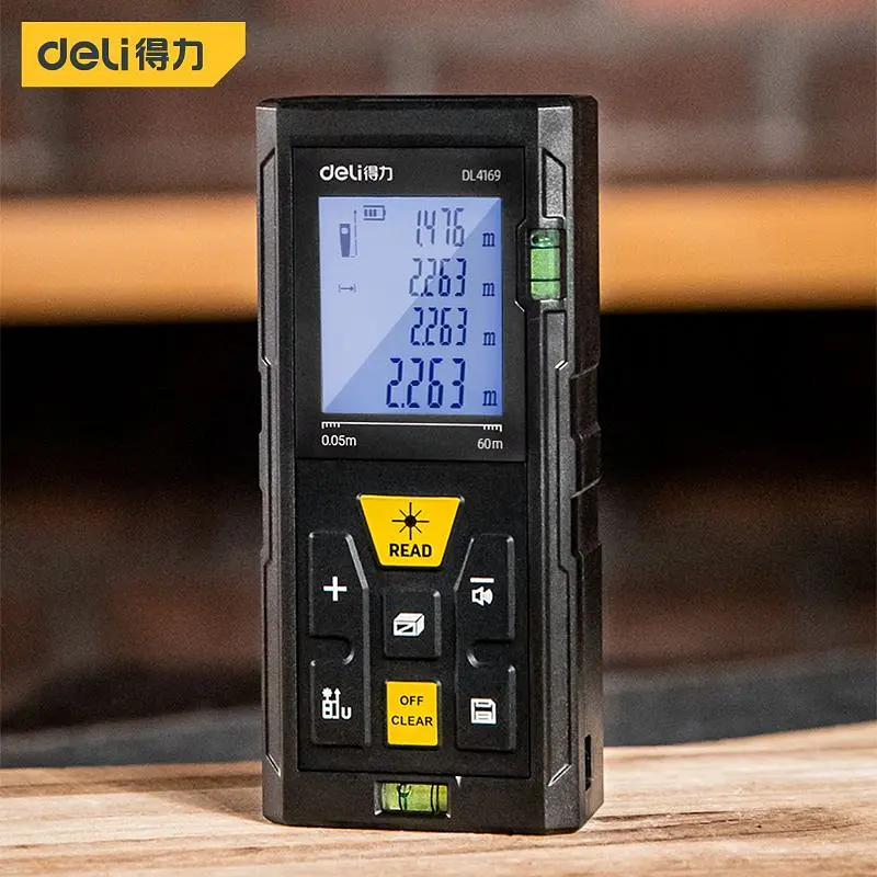 Лазерний вимірювач відстані 80 м Deli EDL4169 - фото 2