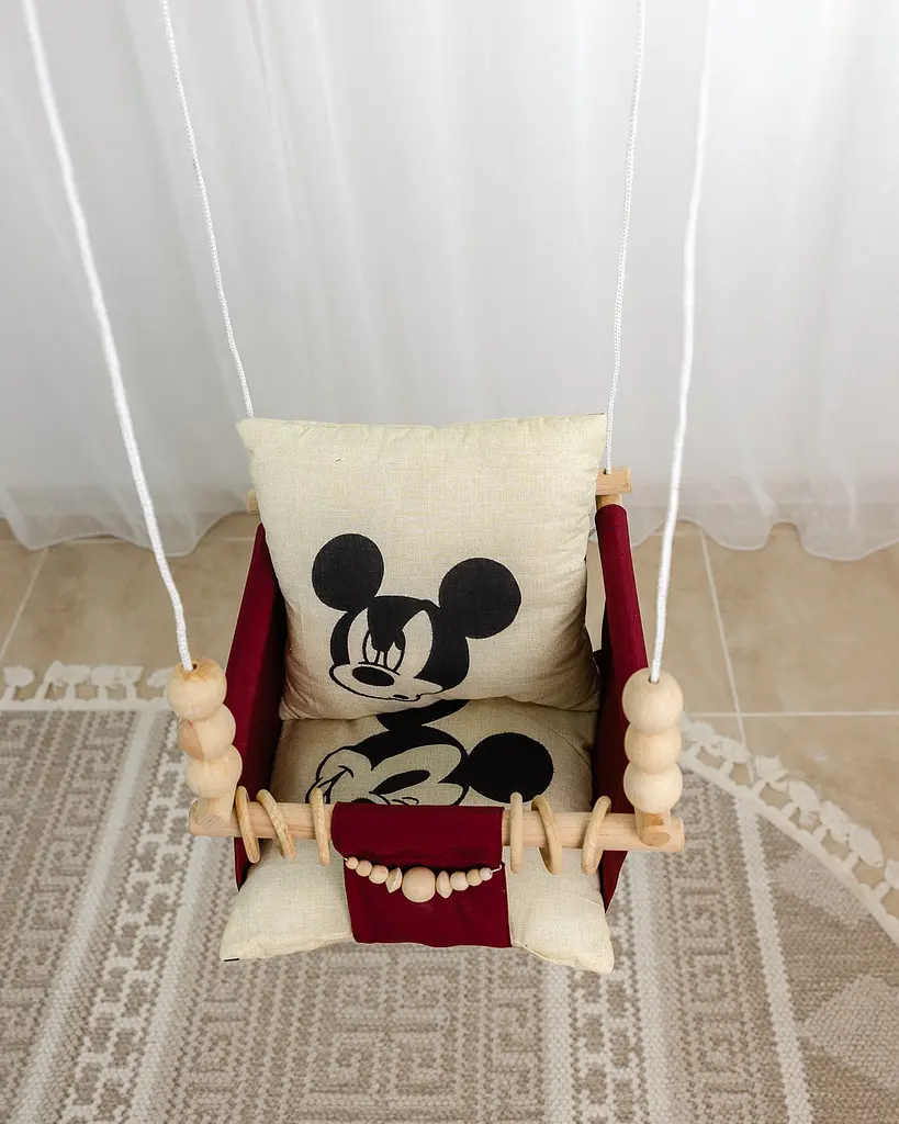Гойдалка дитяча підвісна Mickey House, гойдалка дитяча м'яка тканинна - фото 5