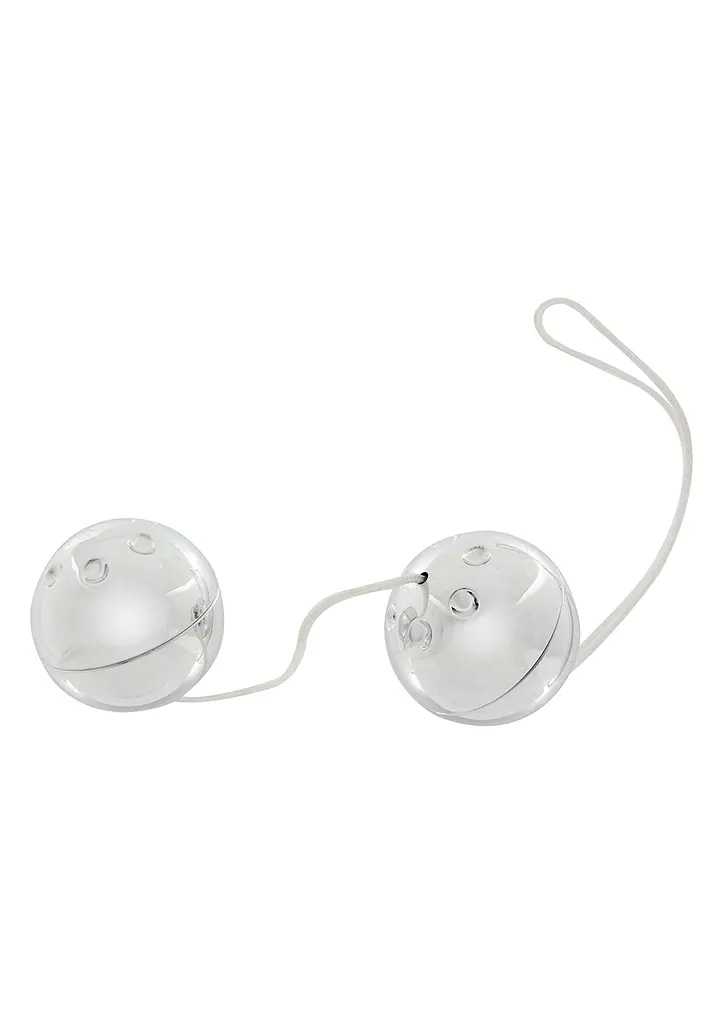 Вагинальные шарики Seven Creations Plastic Balls, 13 см, серебристый - фото 4