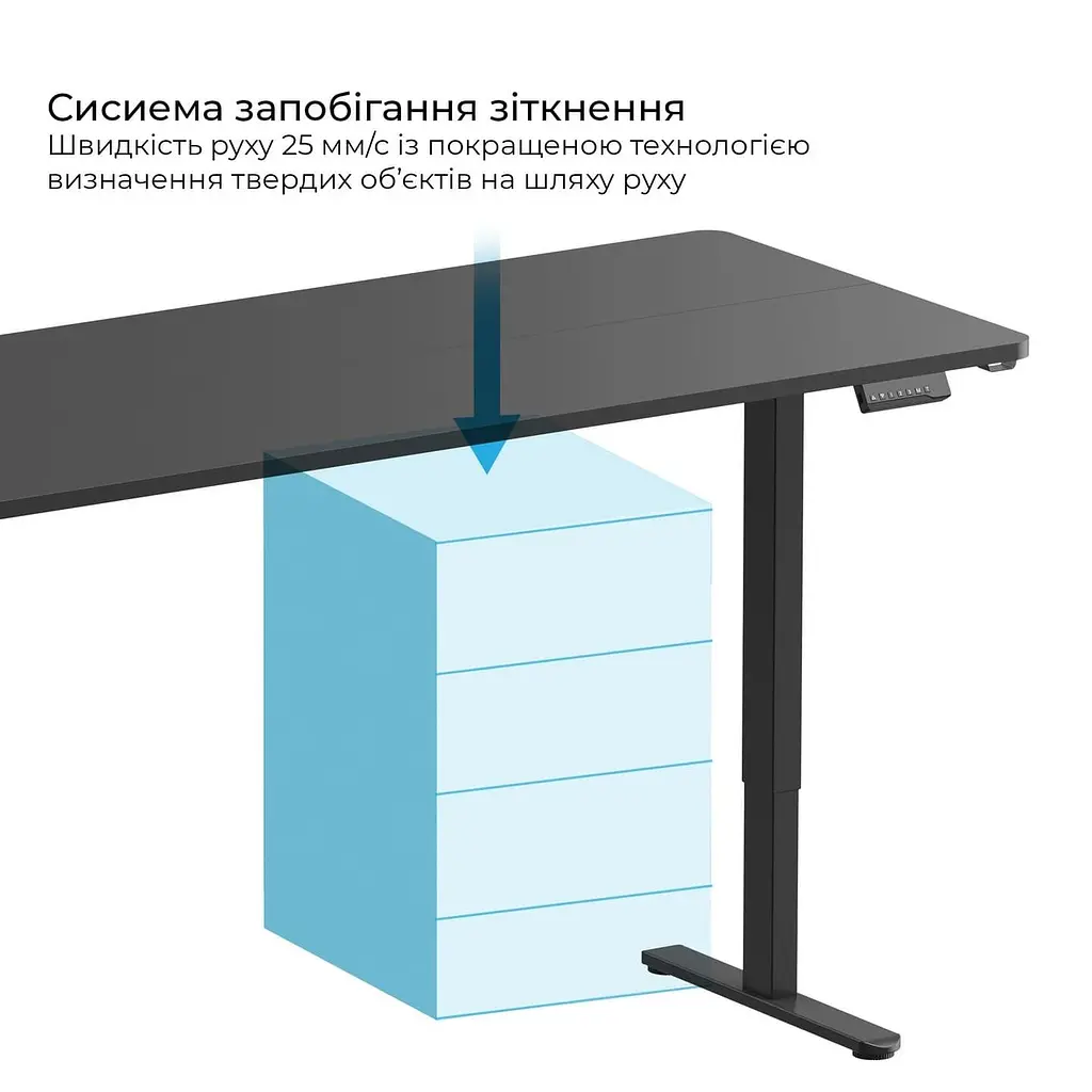 Геймерський стіл OfficePro ODE1880B з електрорегулюванням висоти (ODE1880B) - фото 4
