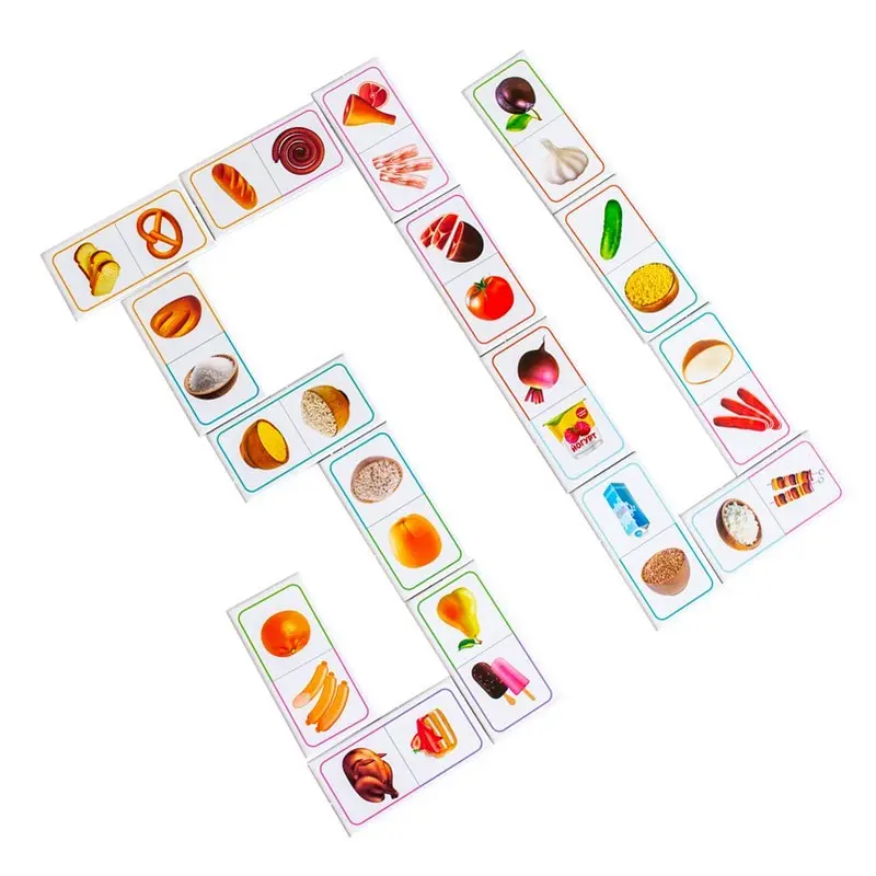 Дитяча настільна гра Ранок Доміно. Продукти харчування 10109169 28 карток - фото 4