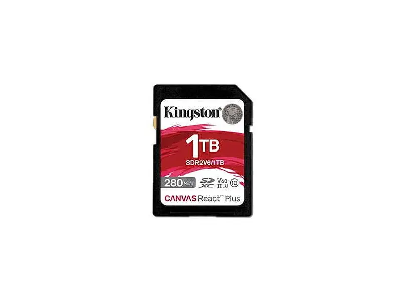 Карта пам'яті Kingston Canvas React Plus SDXC Class 10 UHS-II U3 1 TB (SDR2V6/1TB)