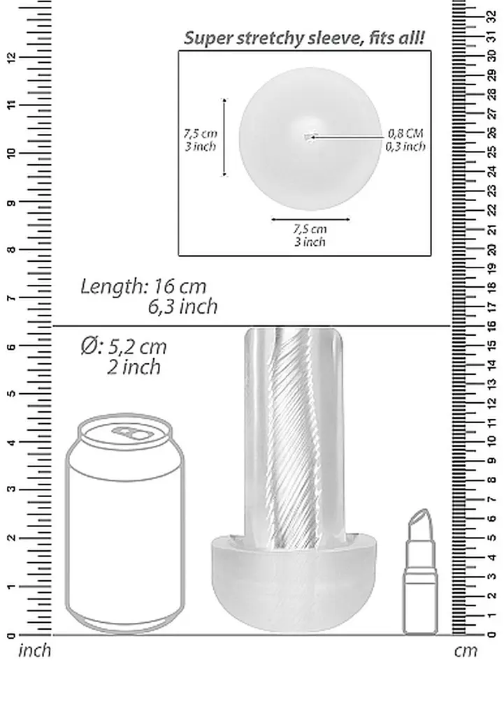 Вакуумна помпа Automatic Cyber Pump with Masturbation Sleeve - Transparent SHOTS 36-PMP032TRA 101918 - фото 2