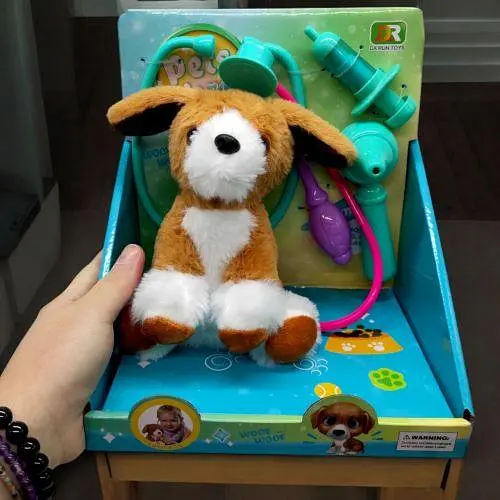 М'яка іграшка "Песик", з набором ветеринара DA RUN TOYS (252851) - фото 2