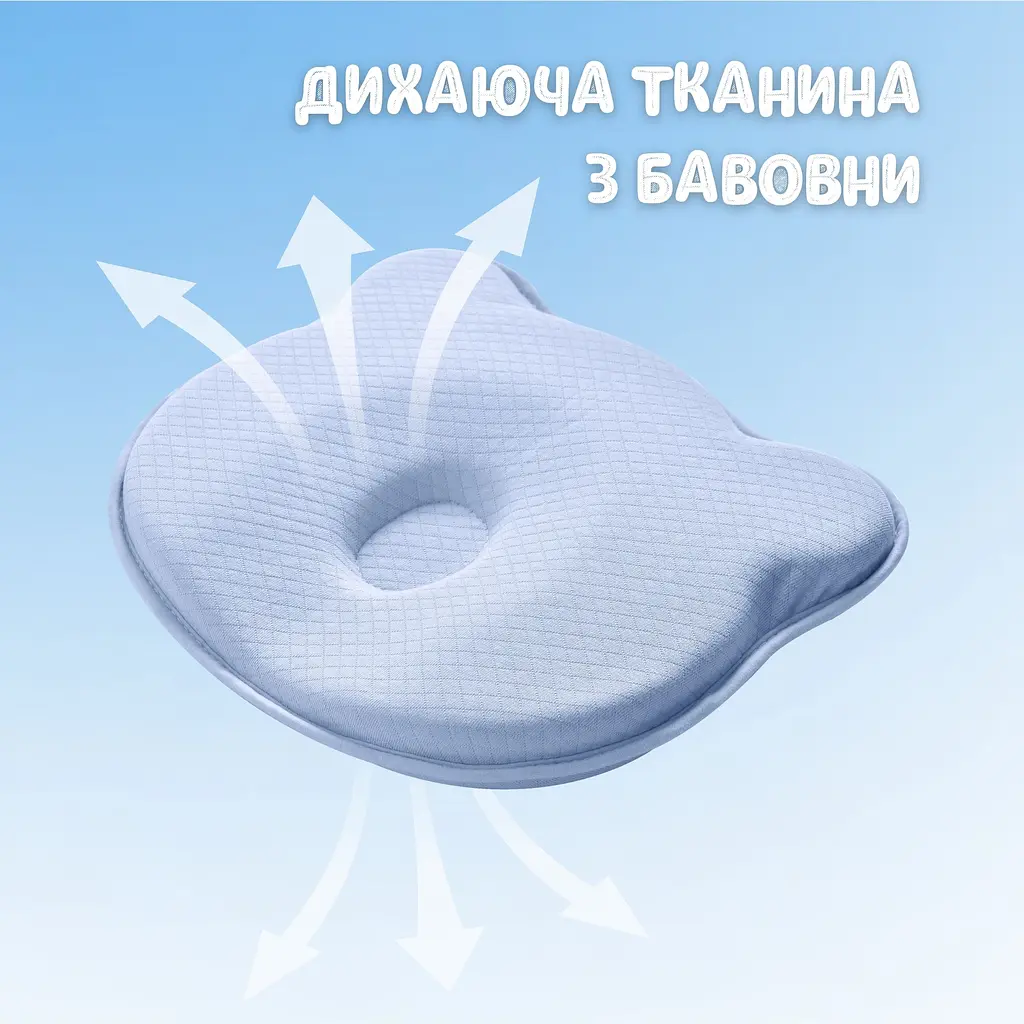 Подушка дитяча Papaella BabyComfort ортопедична з ефектом пам'яті 27x22x3 см (8-35862*003) - фото 5