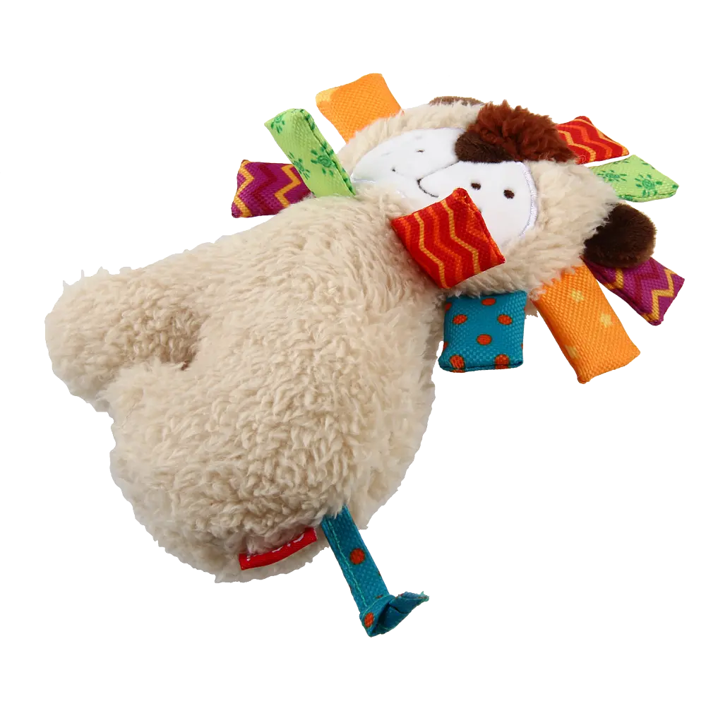 Іграшка для Собак Gigwi Plush Friendz Левеня з пищалкою 17х11х4 см - фото 4