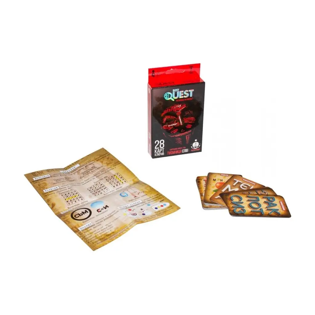 Настільна гра Danko Toys Best Quest. Таємниці слів (укр.) (BQ-01-01U) - фото 2