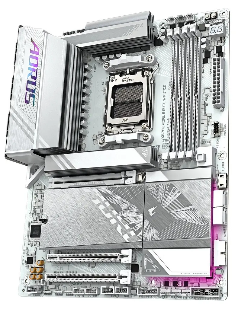 Материнська плата Gigabyte X870E Aorus Elite WiFi7 Ice Socket AM5 - фото 4