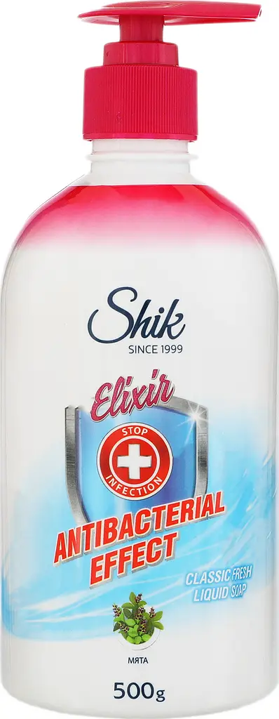 Мило рідке Shik Elixir Antibacterial Effect Класична свіжість, з дозатором, 500 г - фото 3