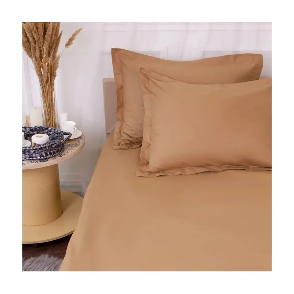 Постільна білизна MirSon Poplin Line 015 Sandy 143 x 210 (2200006278023) - фото 4