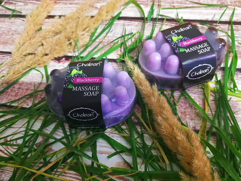 Антицеллюлитное массажное мыло Ежевика Chaban 100 г - фото 3