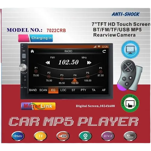 Автомагнітола XPRO 7022 7" 2DIN USB роз'єм AVI, MPEG, WMA, MP3, MP4 чорний (lp-87414_2881) - фото 3