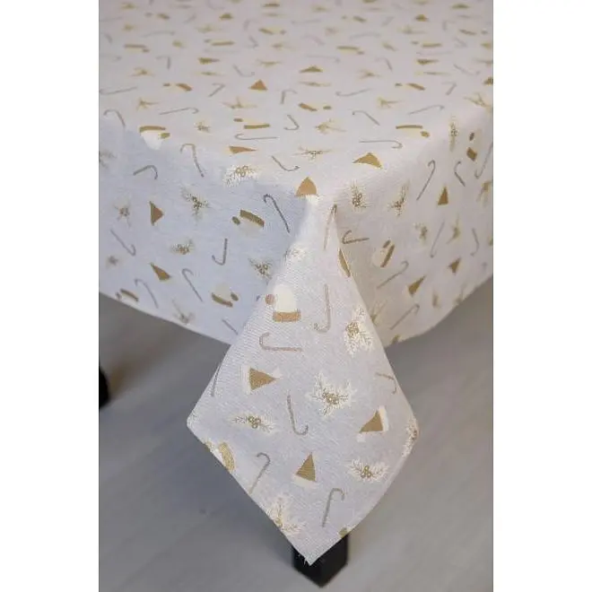 Скатерть Прованс Шапочки на бежевом 136х136 см (36549)  - фото 5