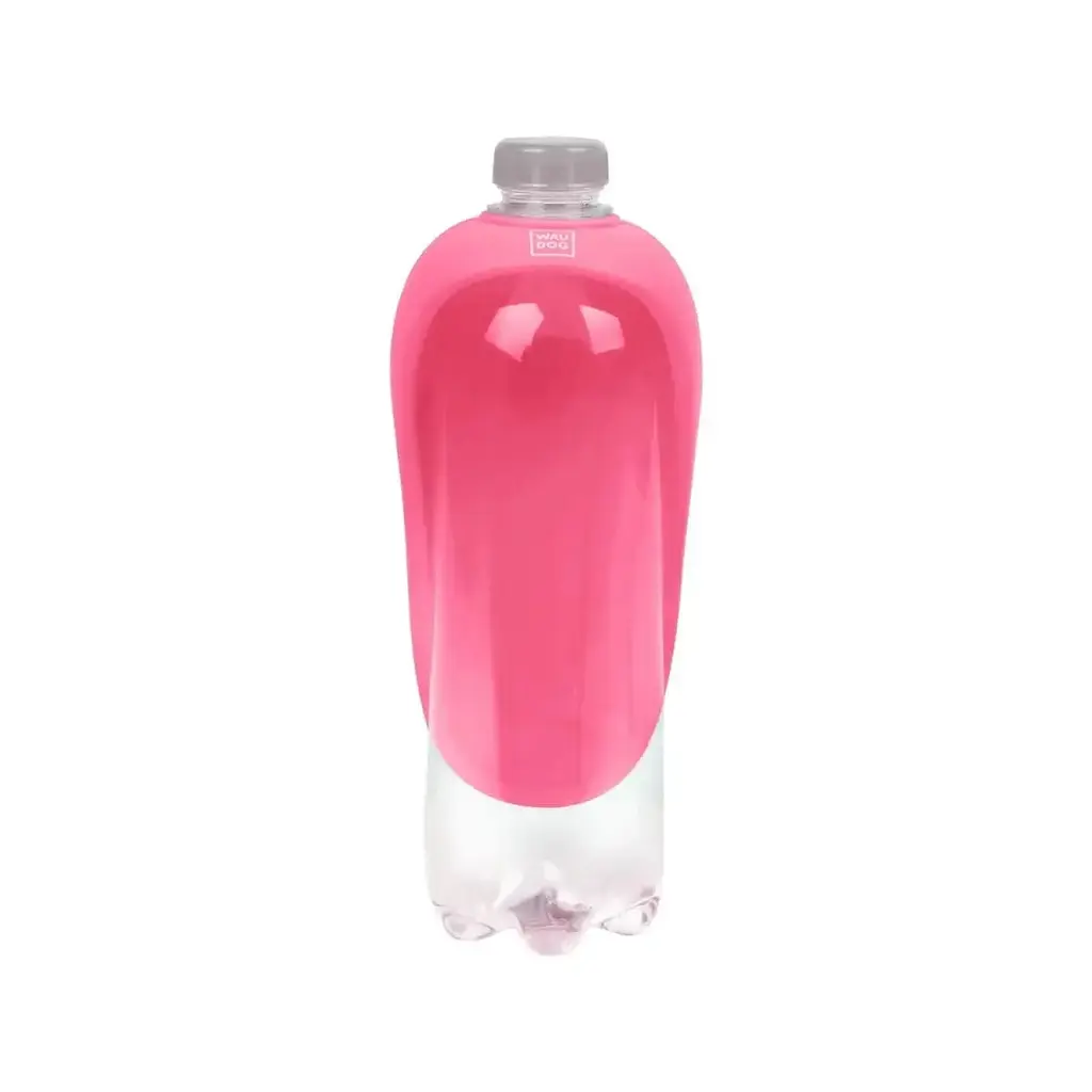 Поїлка насадка на пляшку Waudog Silicone, 16,5х9 см, рожевий (50777) - фото 4
