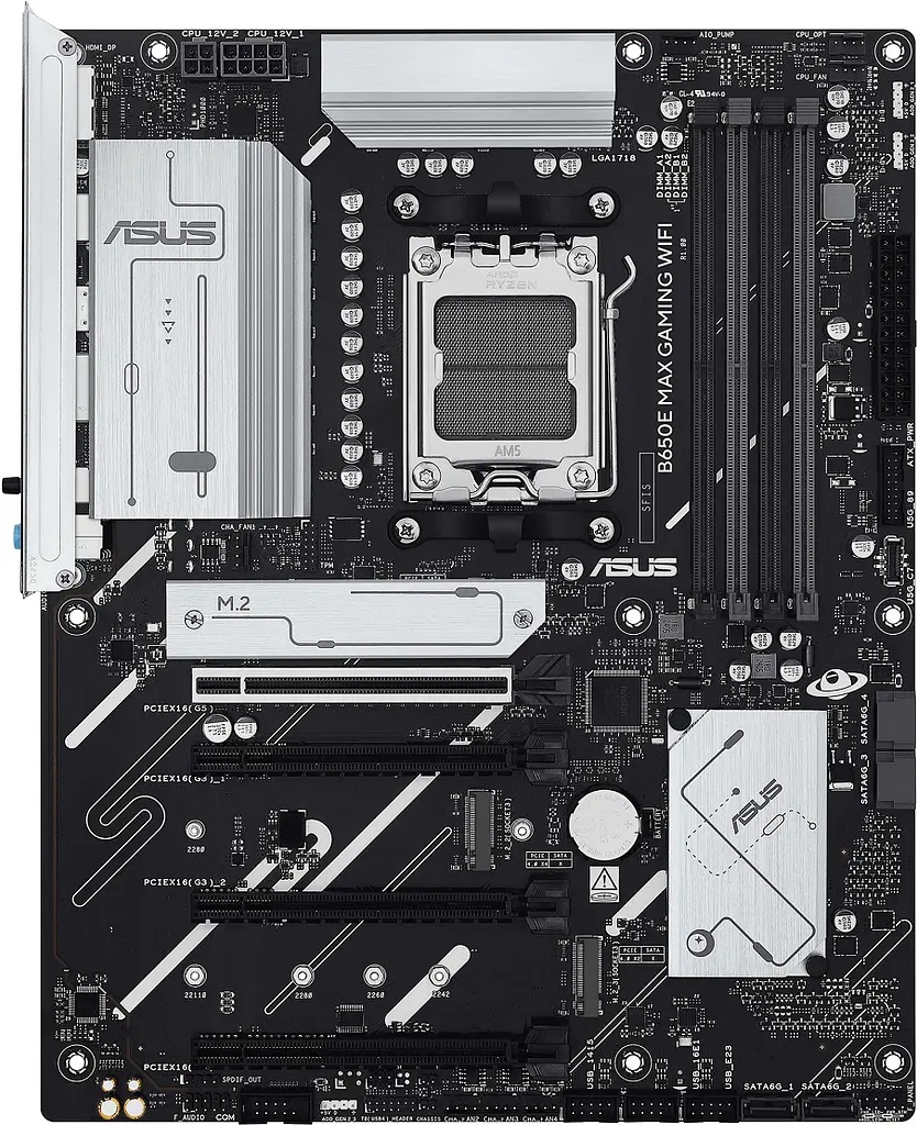 Материнская плата B650E MAX GAMING WIFI sAM5 B650 4xDDR5 M.2 HDMI DP Wi-Fi BT ATX Asus teh0018959 - фото 2