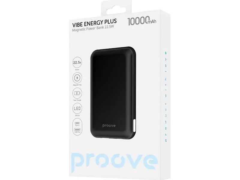 Зовнішній акумулятор (Power Bank) Proove Vibe Energy Plus 10000mAh Grey (PBVE15012203) - фото 3