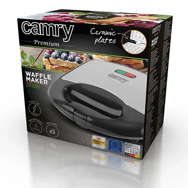 Вафельниця бутербродниця Camry CR 3019 700Вт ceramic - фото 7