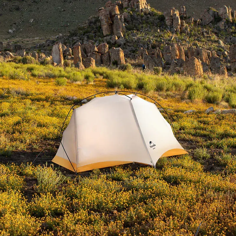 Намет Naturehike надлегкий одномісний NH21ZP003 сіро-жовтий (6927595775424) - фото 3