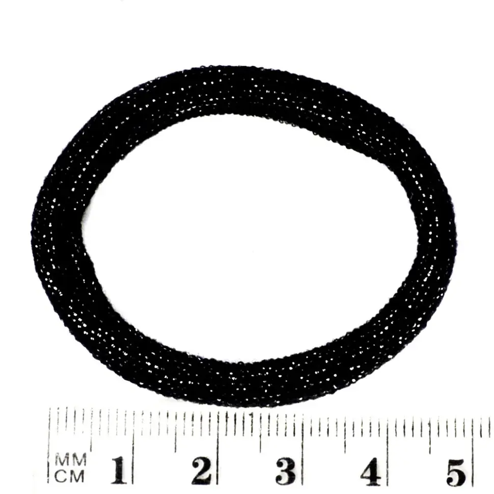 Резинки для волосся Чорна з блиском-2 La-beauty 0307-1113-2, 50 шт - фото 3